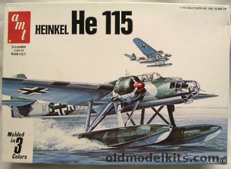 AMT 1/72 Heinkel He-115 - Finnish Air Force or Luftwaffe, 7130 plastic model kit
